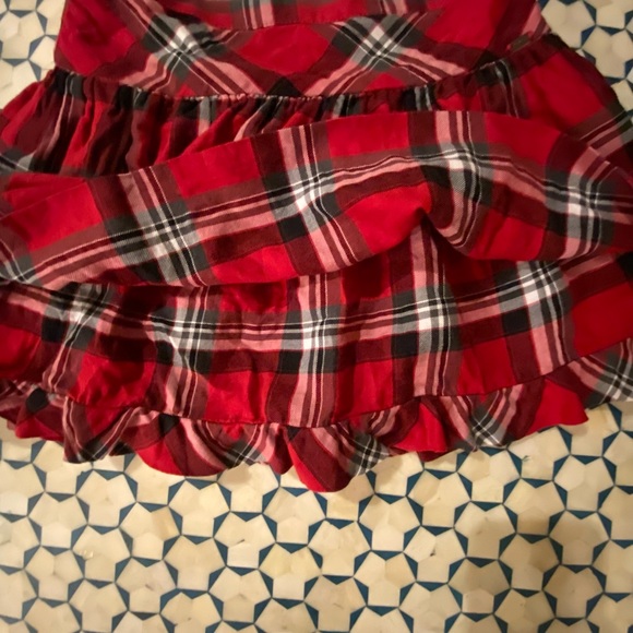 Mayoral Red Pleated Flared Skirt size 7 - Picture 3 of 6
